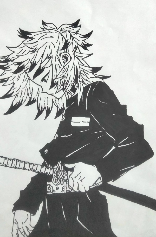 vẽ Rengoku phong cách chibi 