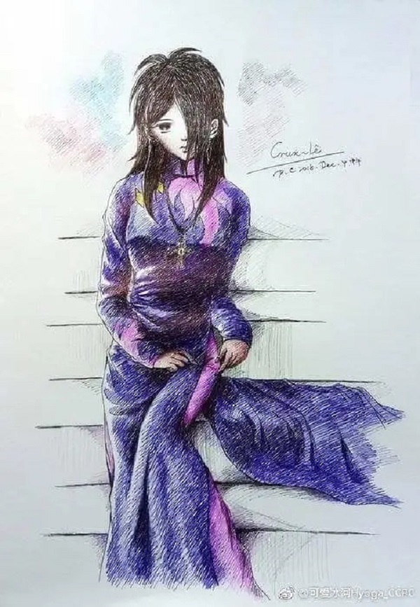 tranh vẽ áo dài 25
