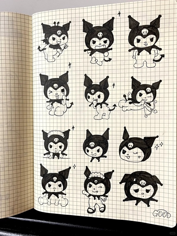 tranh vẽ kuromi 11