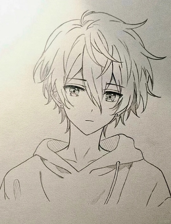 tranh vẽ nam anime​