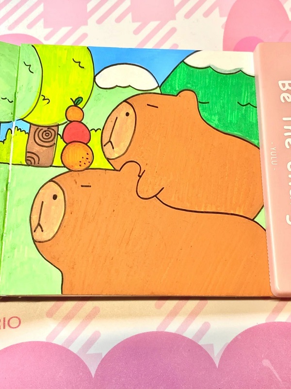 tranh vẽ tô màu Capybara 3