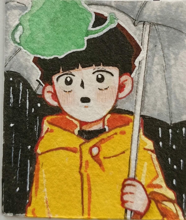 Hướng dẫn vẽ Shigeo Kageyama với biểu cảm bình thản 
