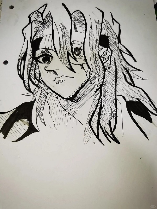 vẽ Tengen anime với thần thái hào nhoáng 