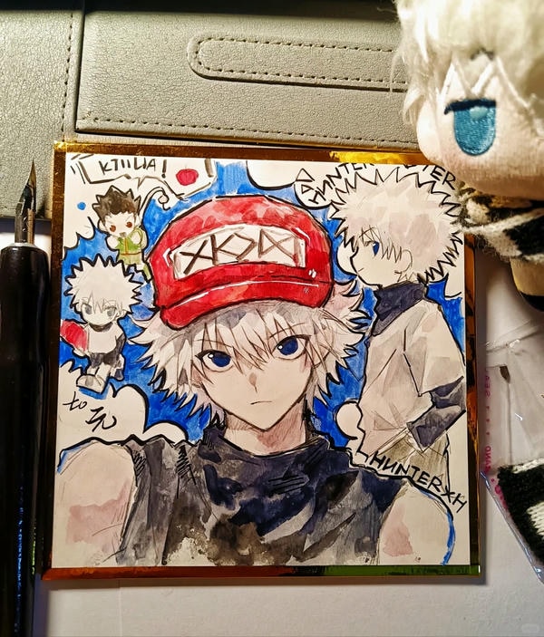 Vẽ Killua đơn giản nhưng vẫn giữ được thần thái lạnh lùng