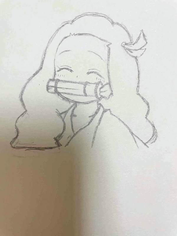 Vẽ Nezuko chibi cute 6