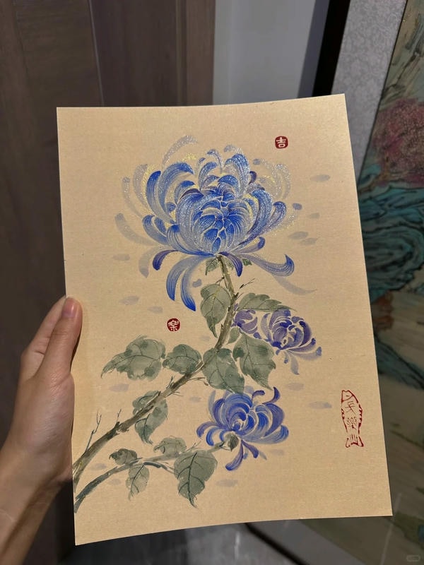 tranh hoa cúc 15