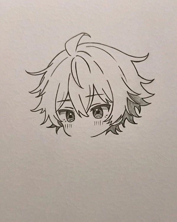 Cách vẽ anime boy​ 5
