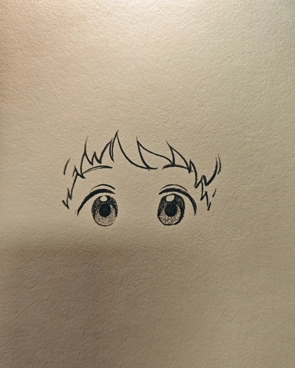 Cách vẽ anime boy đơn giản 2