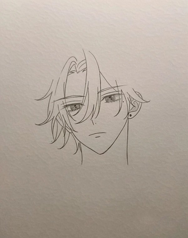 Cách vẽ anime boy ngầu 2