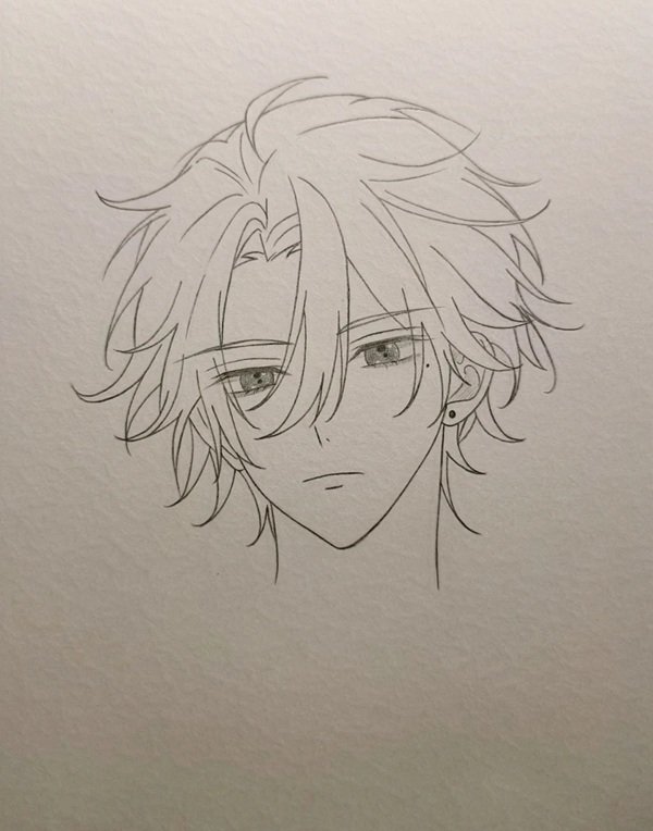 Cách vẽ anime boy ngầu 4