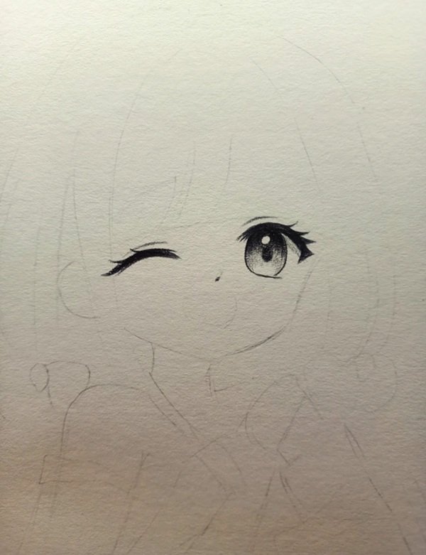 Cách vẽ anime girl​ 1