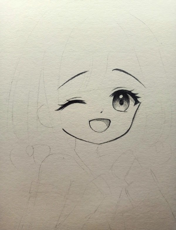 Cách vẽ anime girl​ 2