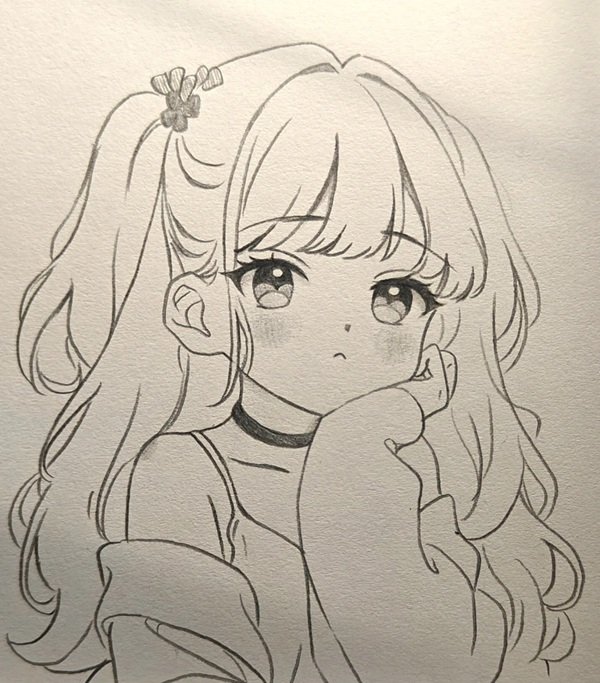 Cách vẽ anime girl​ dễ thương