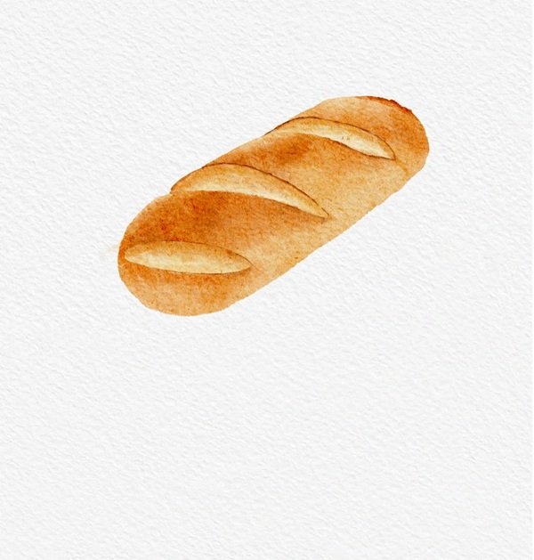 Cách vẽ bánh mì​ đẹp 3