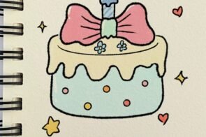Top 11+ Cách vẽ bánh sinh nhật cute hết nấc