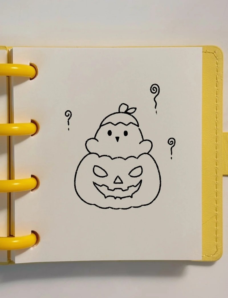 Cách vẽ bí ngô halloween đẹp 6