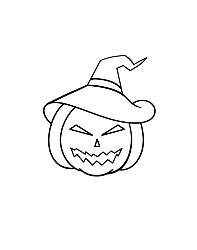 Cách vẽ bí ngô halloween đẹp nhất 5