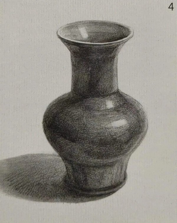 Cách vẽ bình hoa 3d 4
