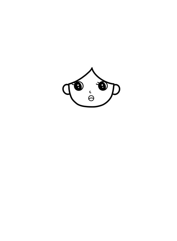 Cách vẽ búp bê chibi 1