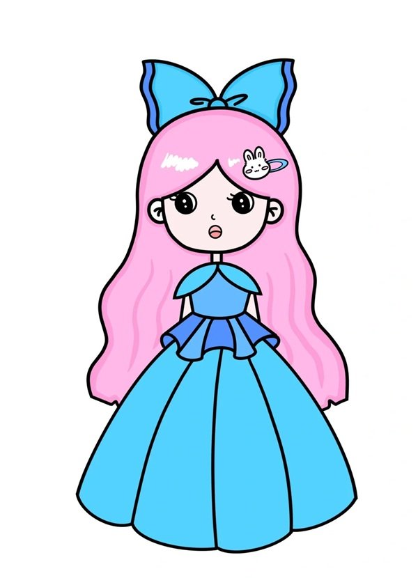 Cách vẽ búp bê chibi