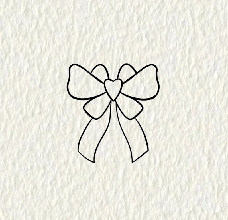 Cách vẽ cái nơ​ 3