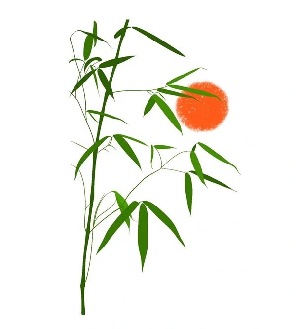 Cách vẽ cành tre