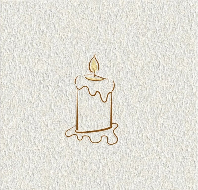 Cách vẽ cây nến đơn giản 5