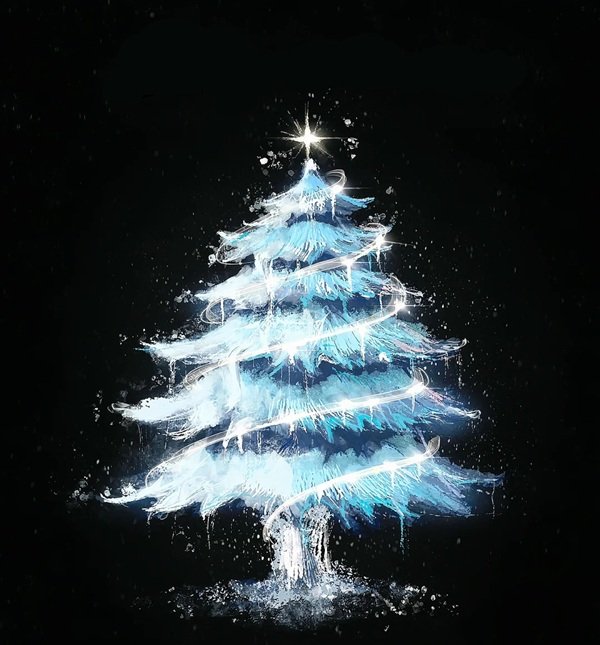 Cách vẽ cây thông noel đẹp nhất