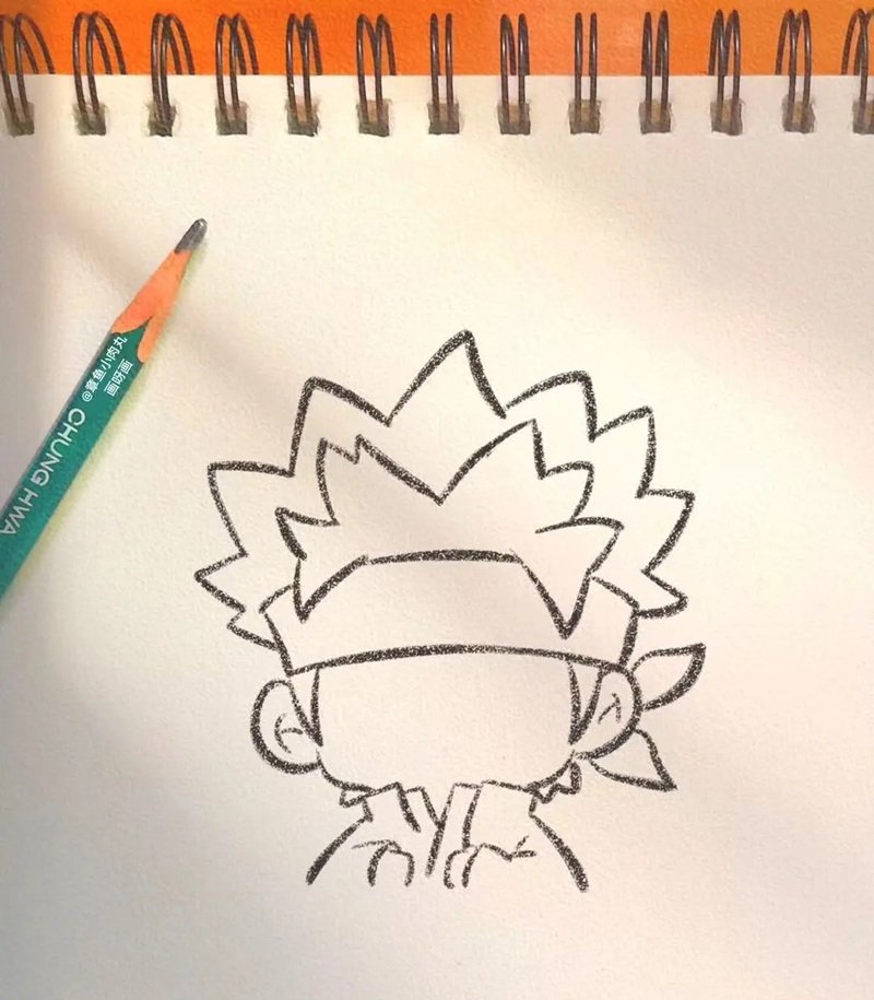 Cách vẽ chibi naruto 5