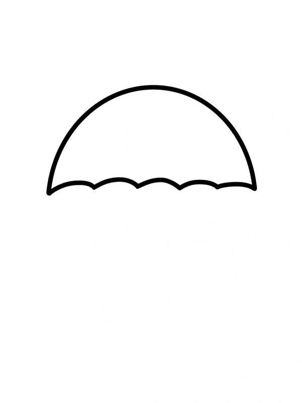 Cách vẽ chiếc ô 2