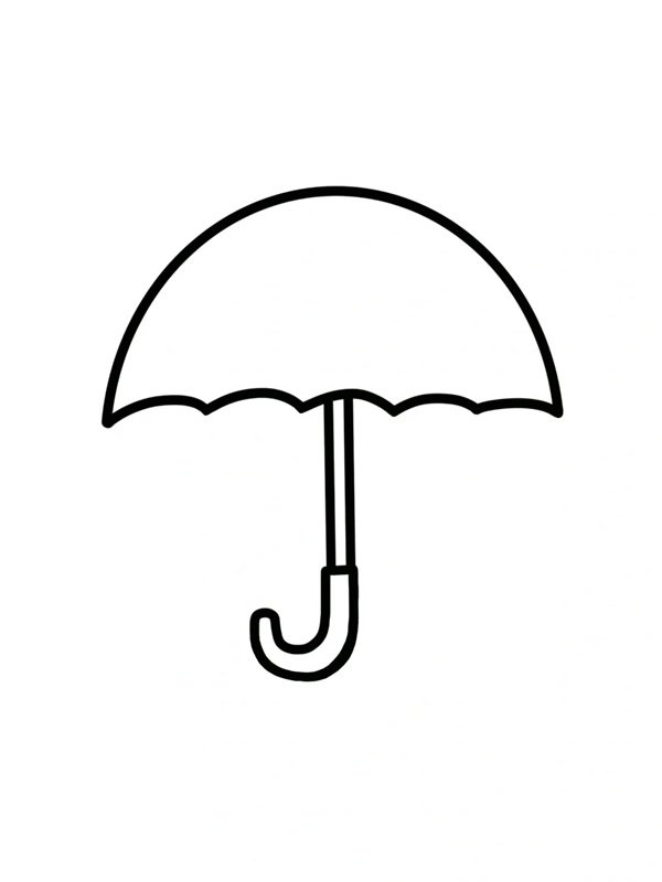 Cách vẽ chiếc ô 3