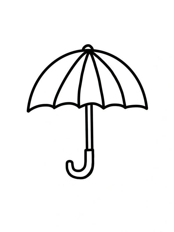 Cách vẽ chiếc ô 4