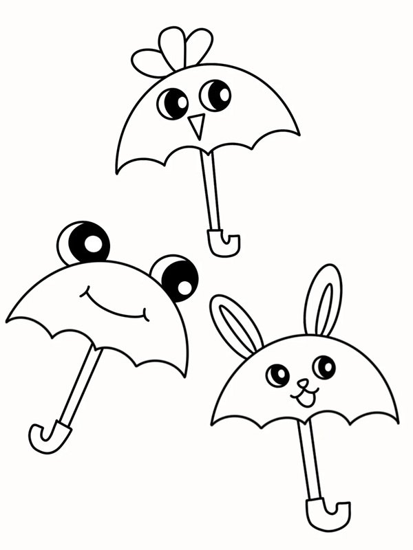 Cách vẽ chiếc ô cute 6