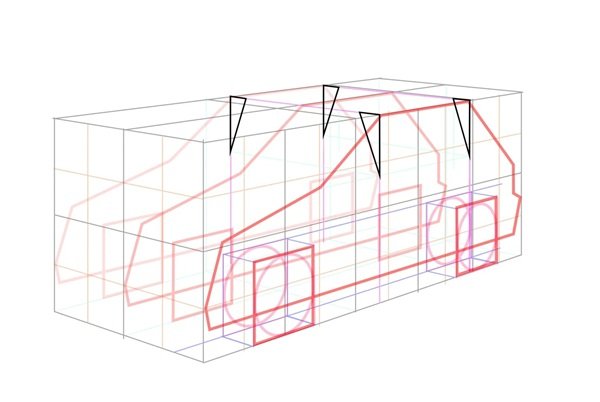 Cách vẽ chiếc xe ô tô mơ ước 5