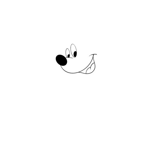 Cách vẽ chuột mickey​ 2