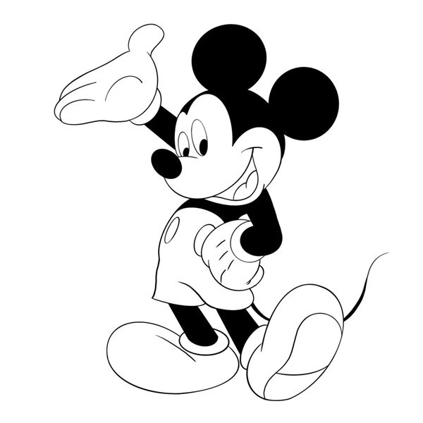 Cách vẽ chuột mickey​ 7