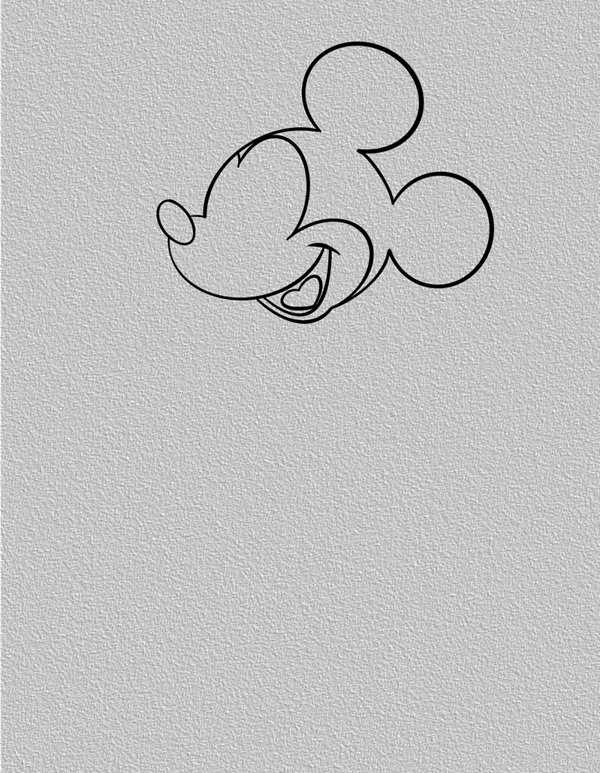 Cách vẽ chuột mickey​ đơn giản nhất 2