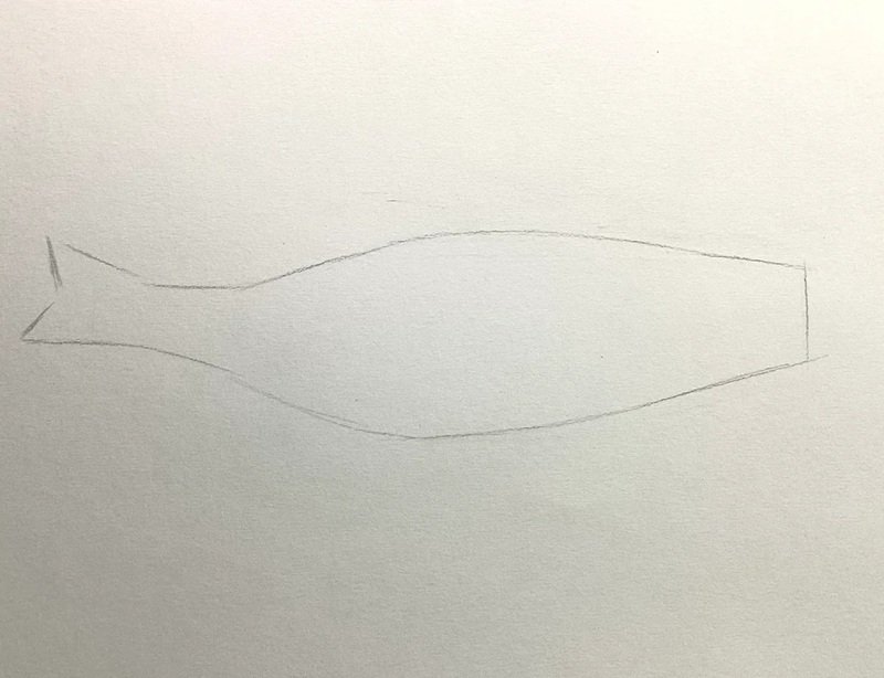 Cách vẽ con cá chép 1