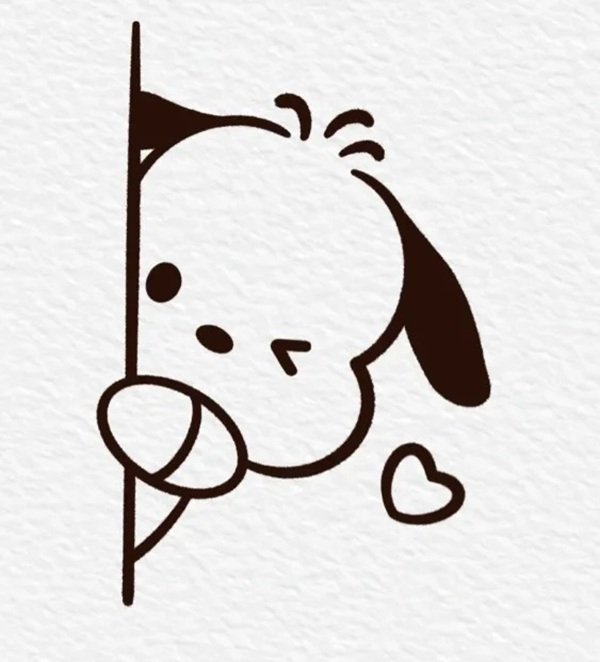 Cách vẽ con chó đáng yêu 6
