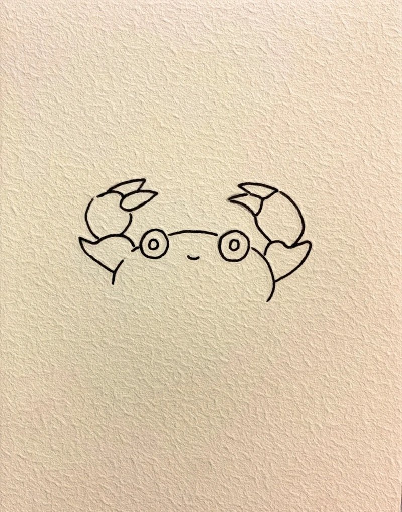 Cách vẽ con cua cute 3