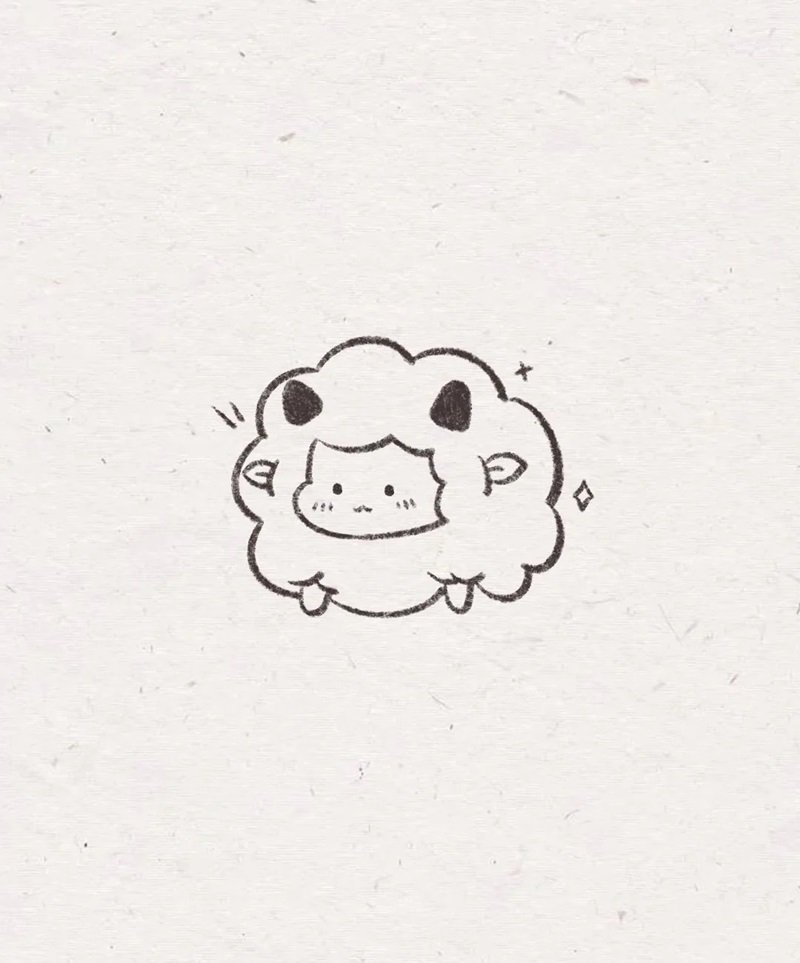 Cách vẽ con cừu cute 