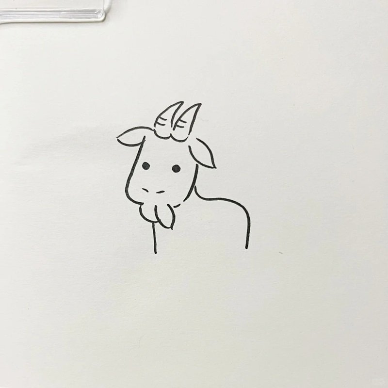 Cách vẽ con dê cute nhất 5