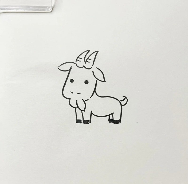 Cách vẽ con dê cute nhất 
