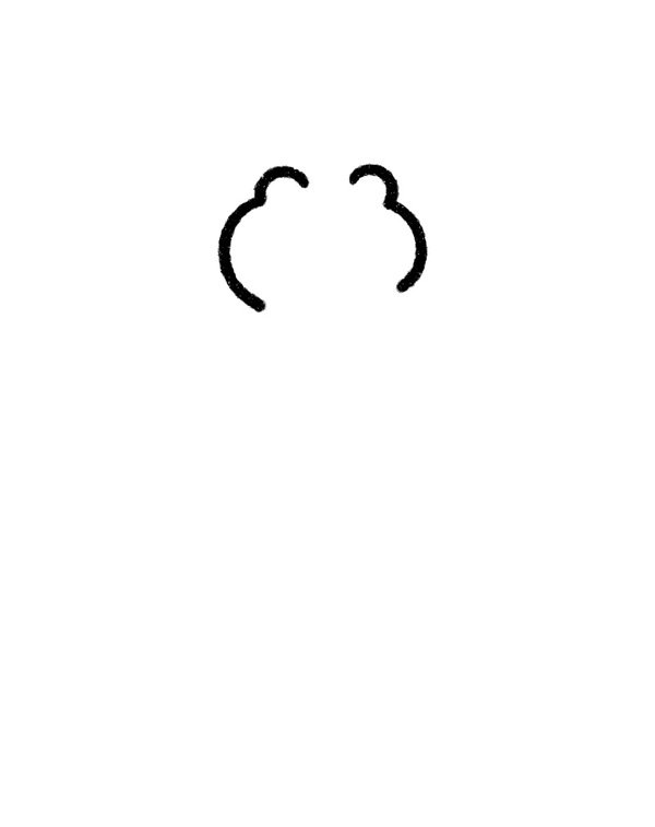 Cách vẽ con ếch cute 1