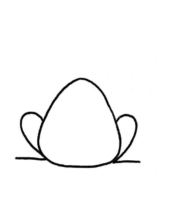 Cách vẽ con ếch dễ thương 2