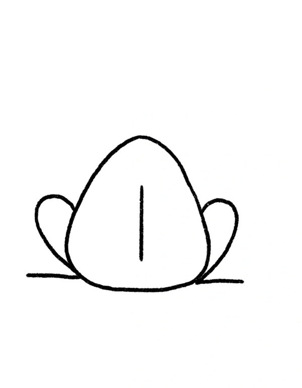 Cách vẽ con ếch dễ thương 3