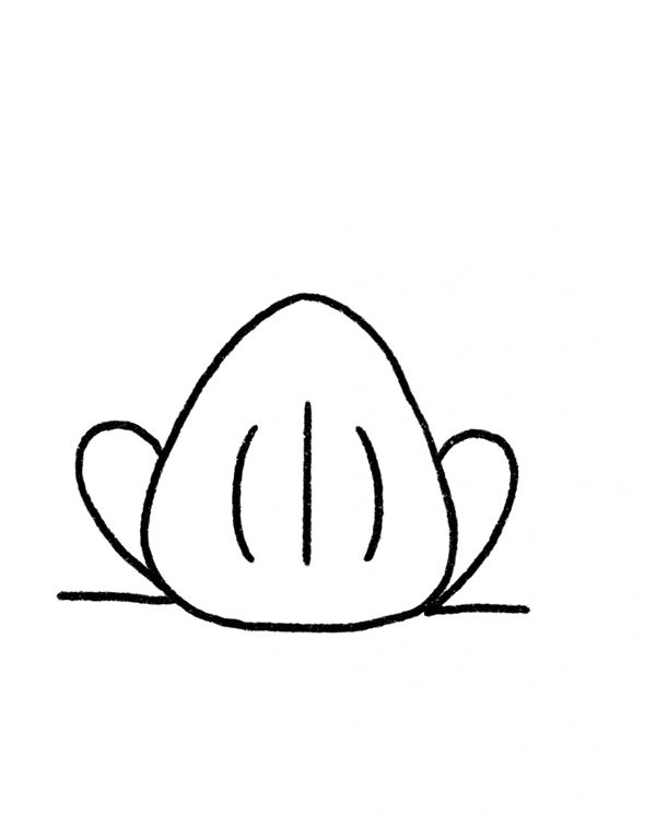 Cách vẽ con ếch dễ thương 4