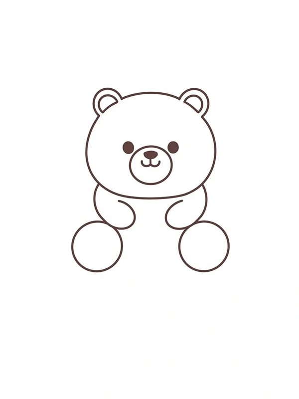 Cách con vẽ gấu bông 4