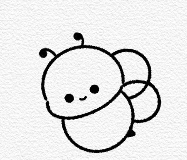 Cách vẽ con ong cute 6