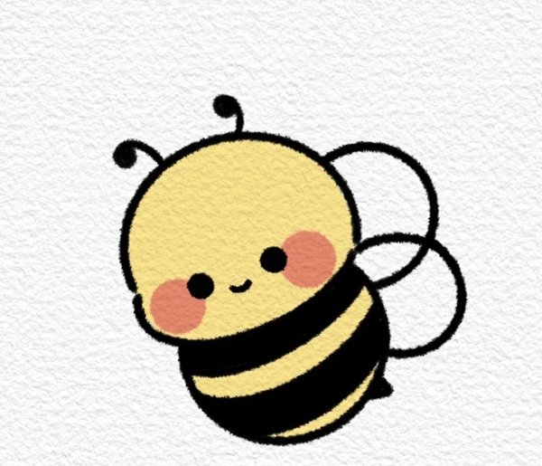 Cách vẽ con ong cute 